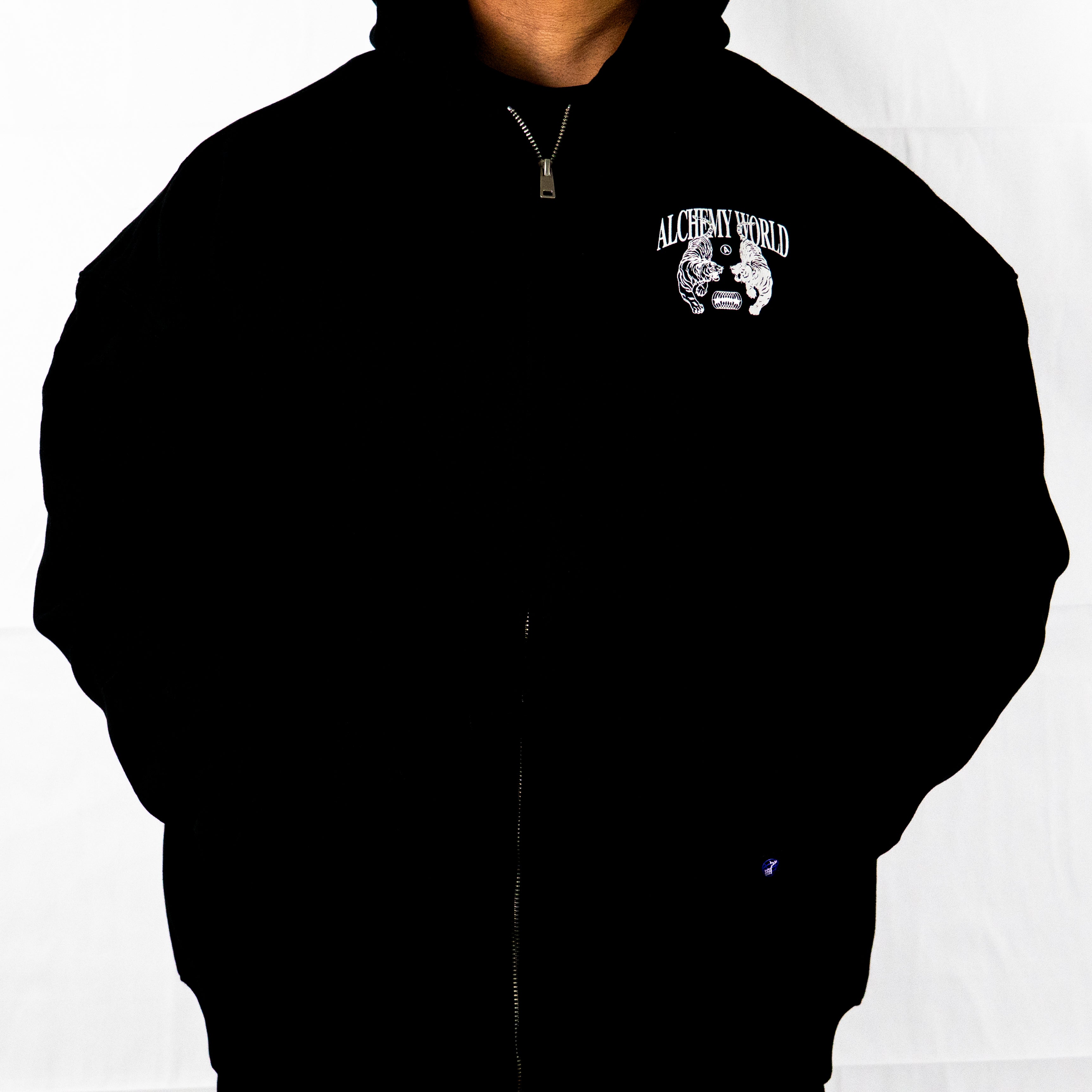 ALCHEMY TIGER ZIP UP SWEATER