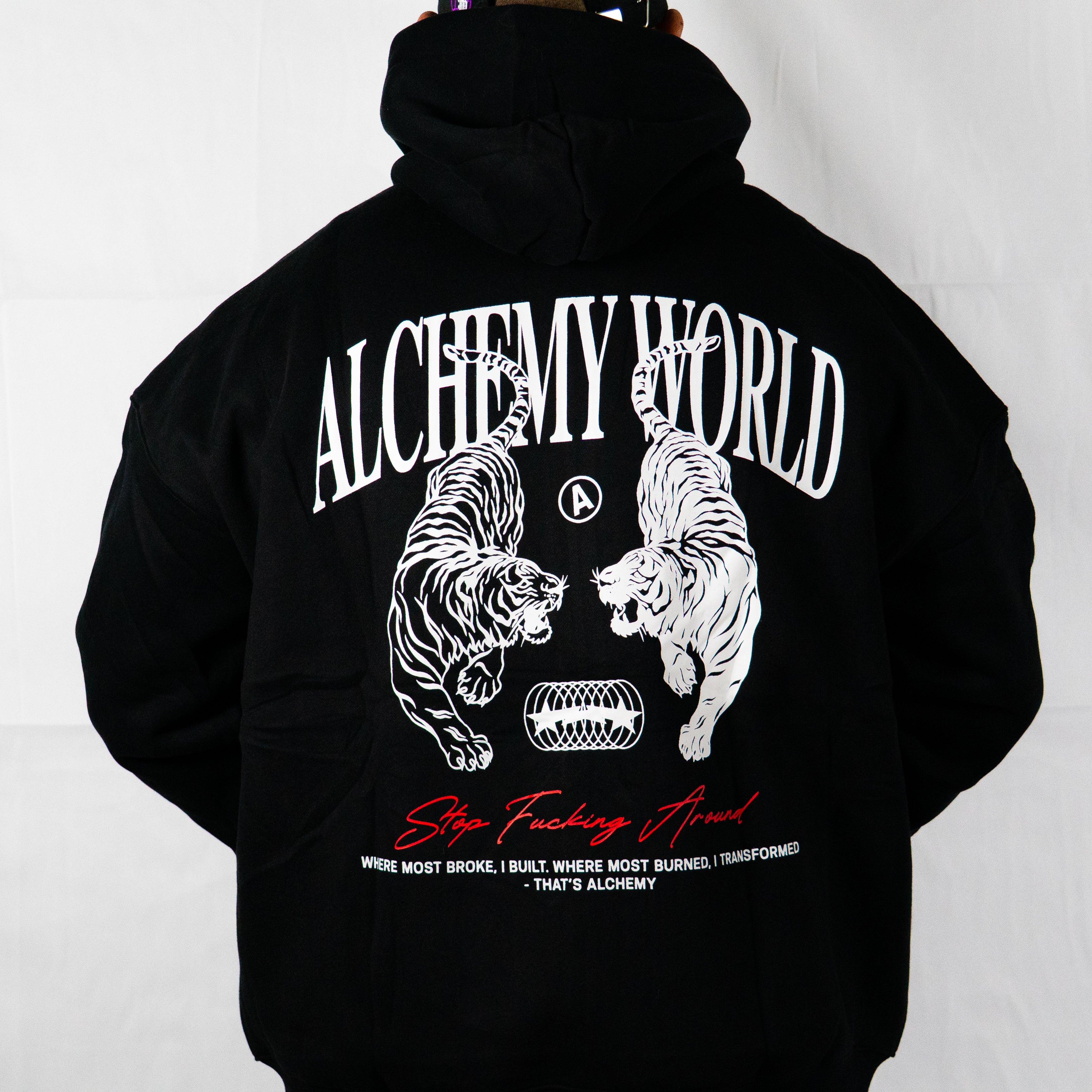 ALCHEMY TIGER ZIP UP SWEATER