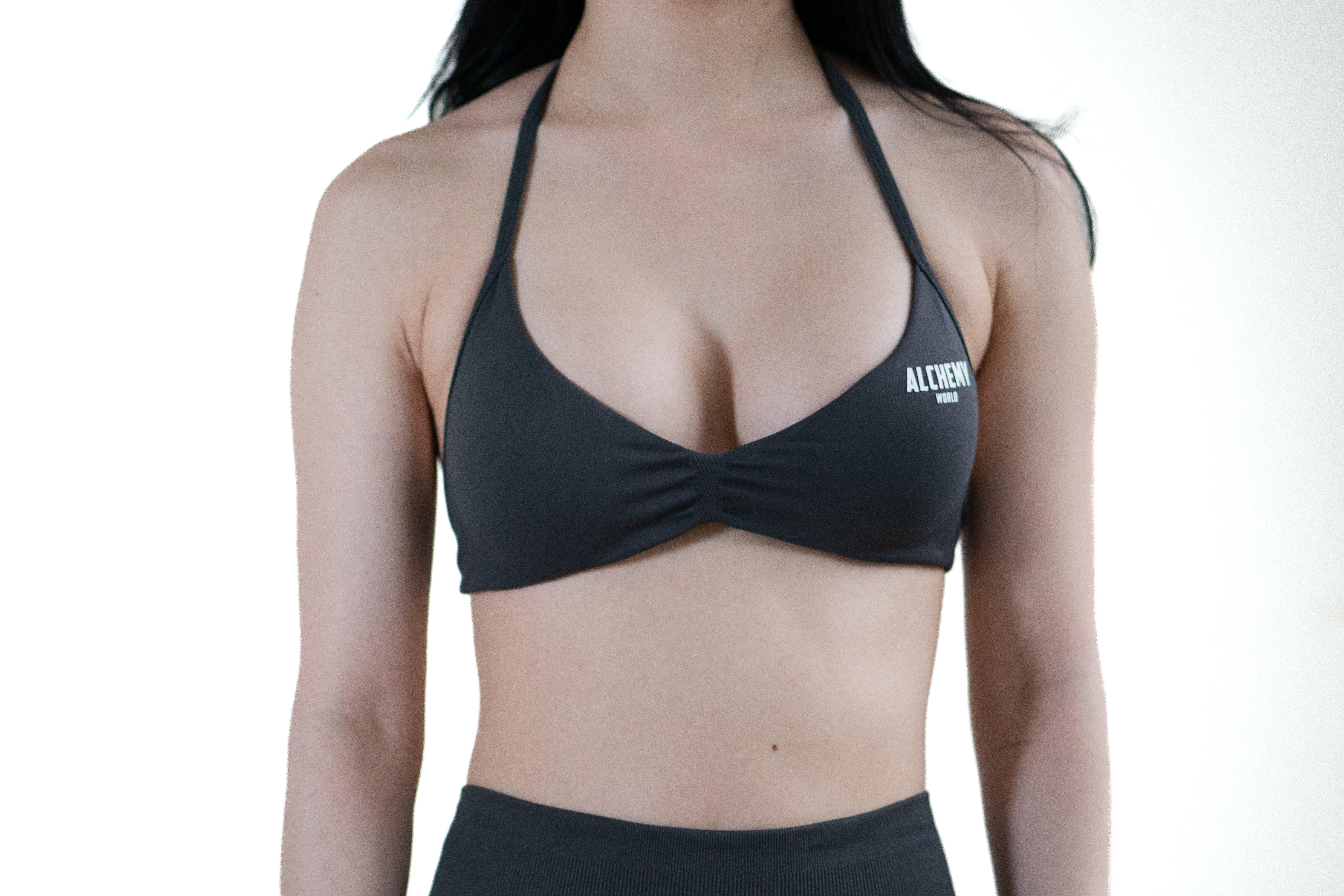 CHARCOAL MINIMAL BRA