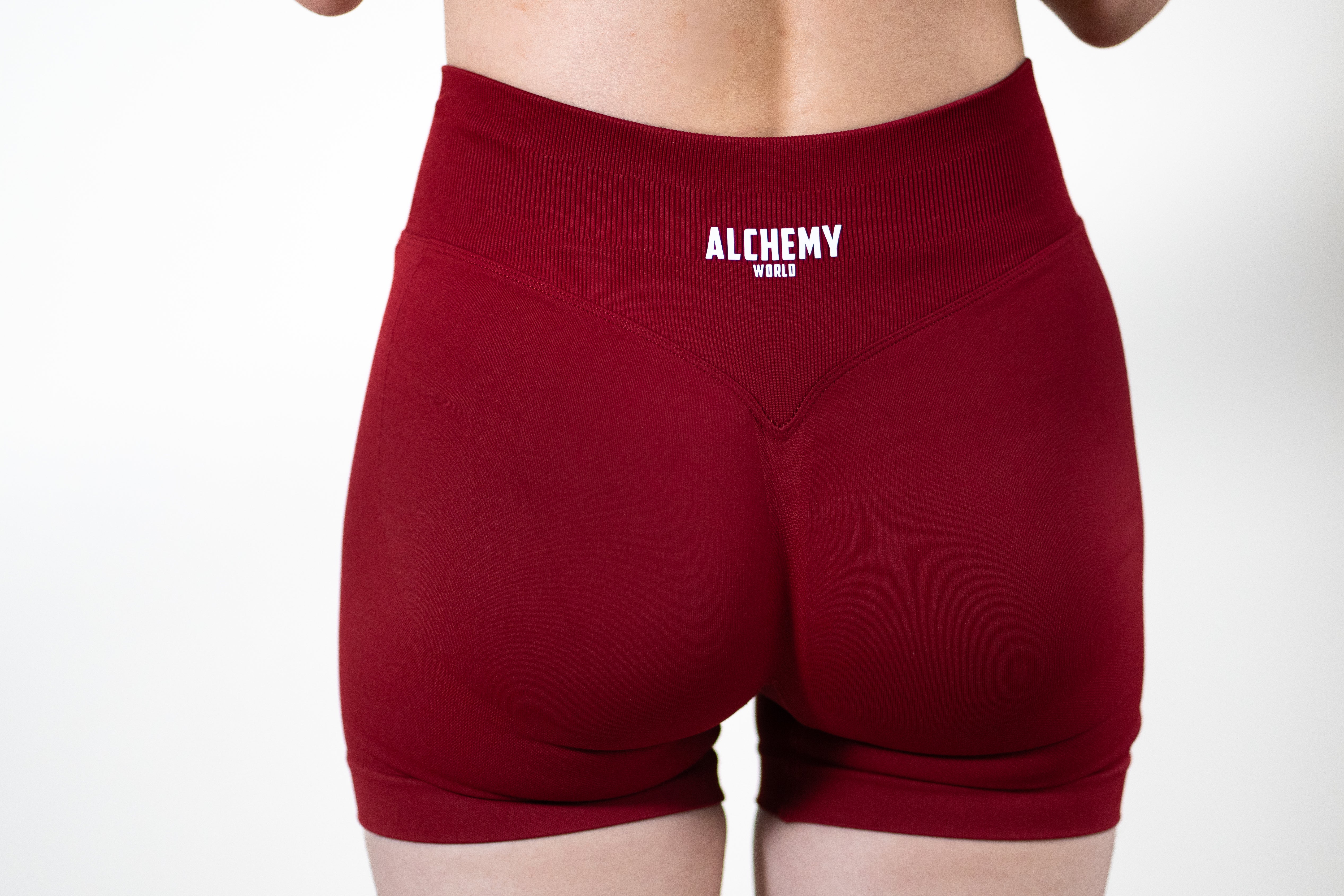 CRIMSON RED COMPRESSION SHORTS