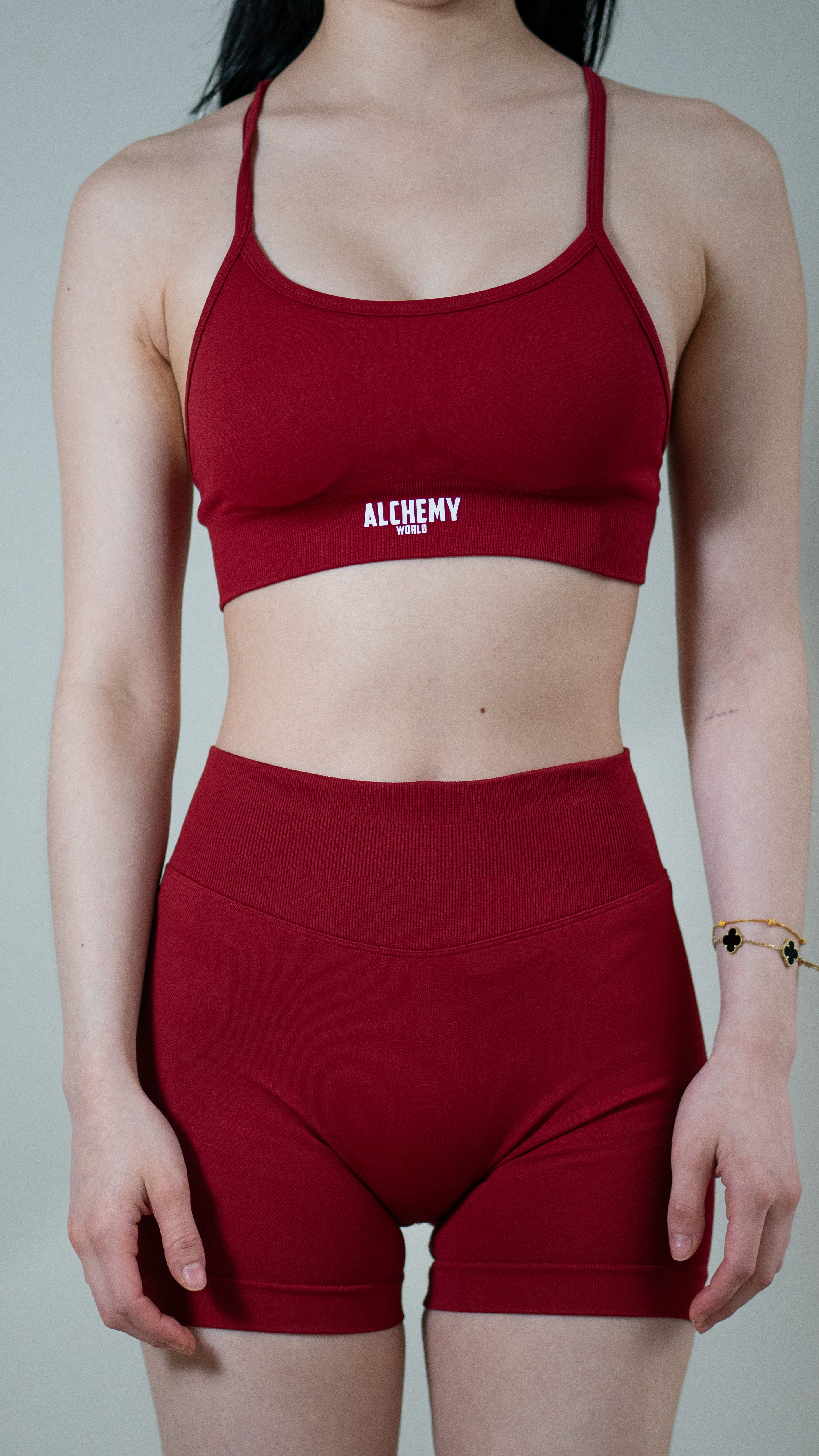 CRIMSON RED COMPRESSION SHORTS