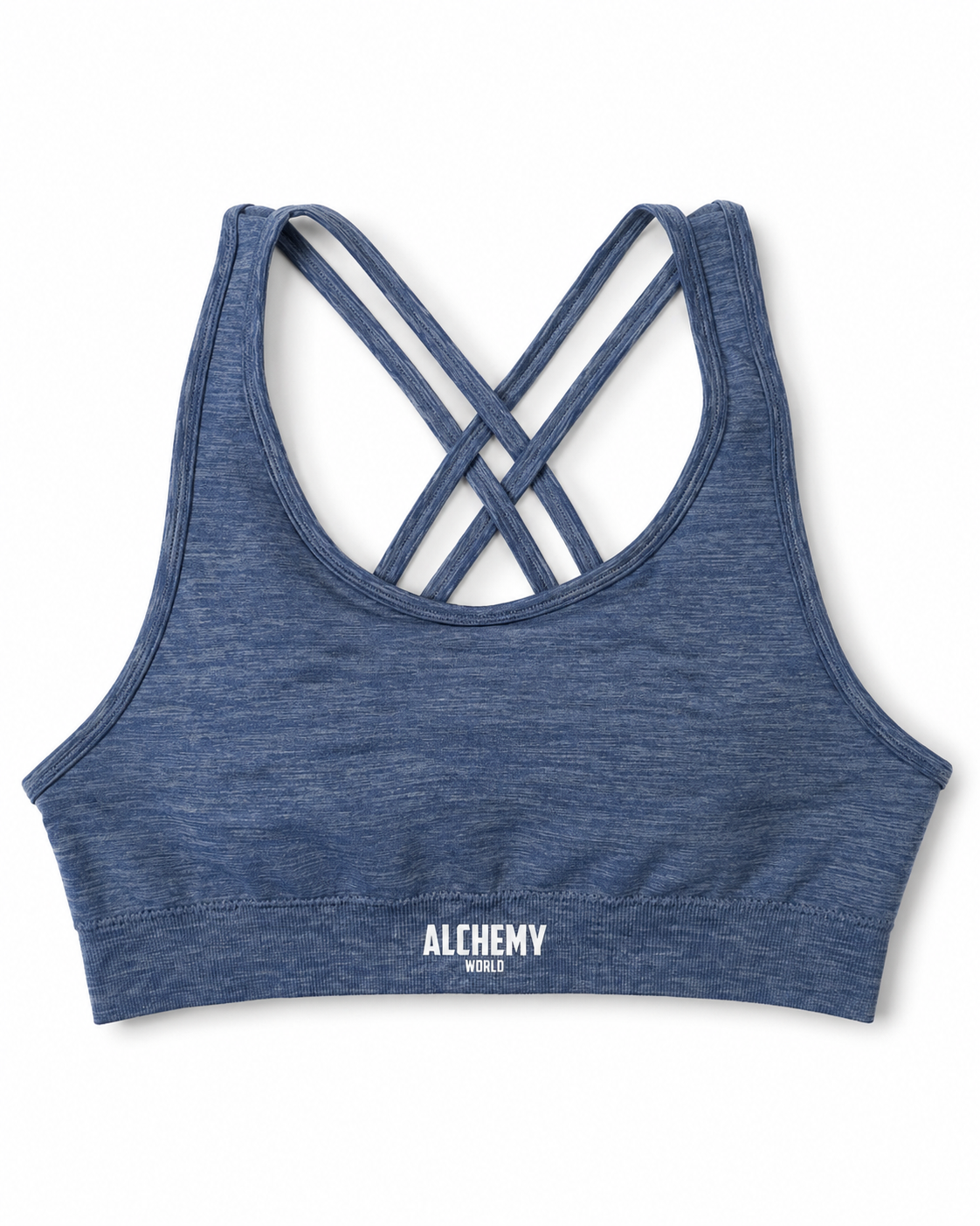 LUMA Sports Bra - Heather Blue