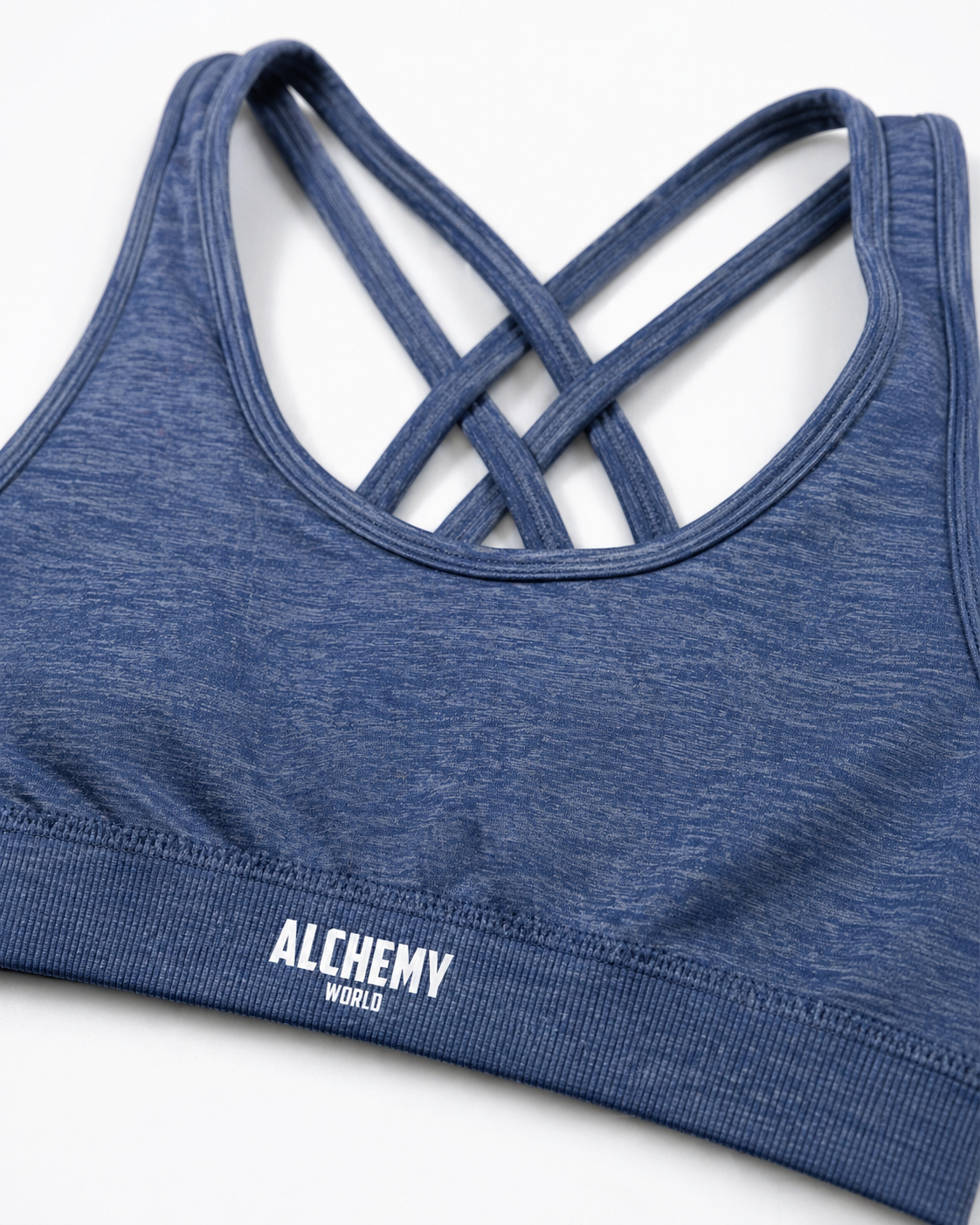 LUMA Sports Bra - Heather Blue