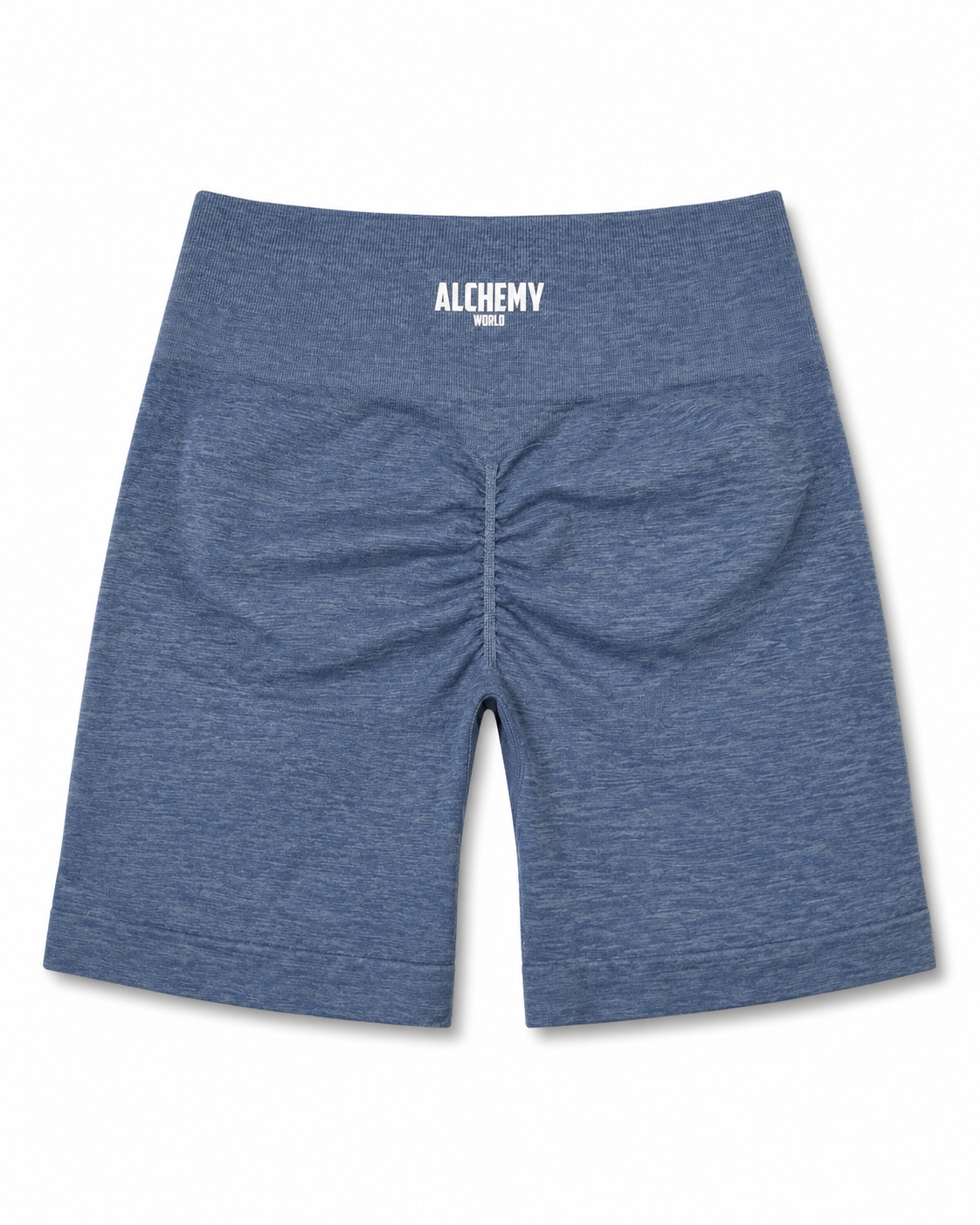 LUMA Scrunch Shorts – Heather blue