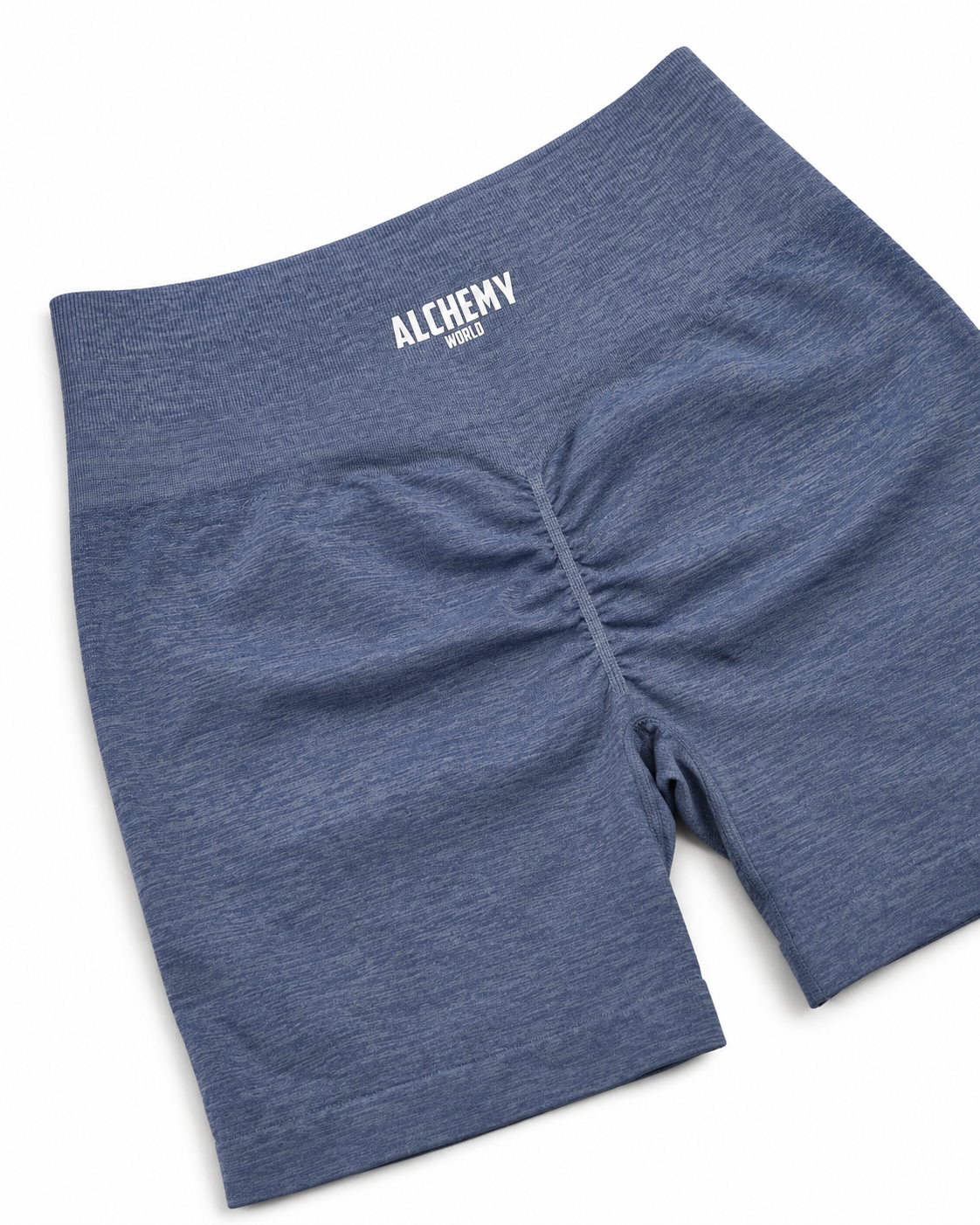 LUMA Scrunch Shorts – Heather blue