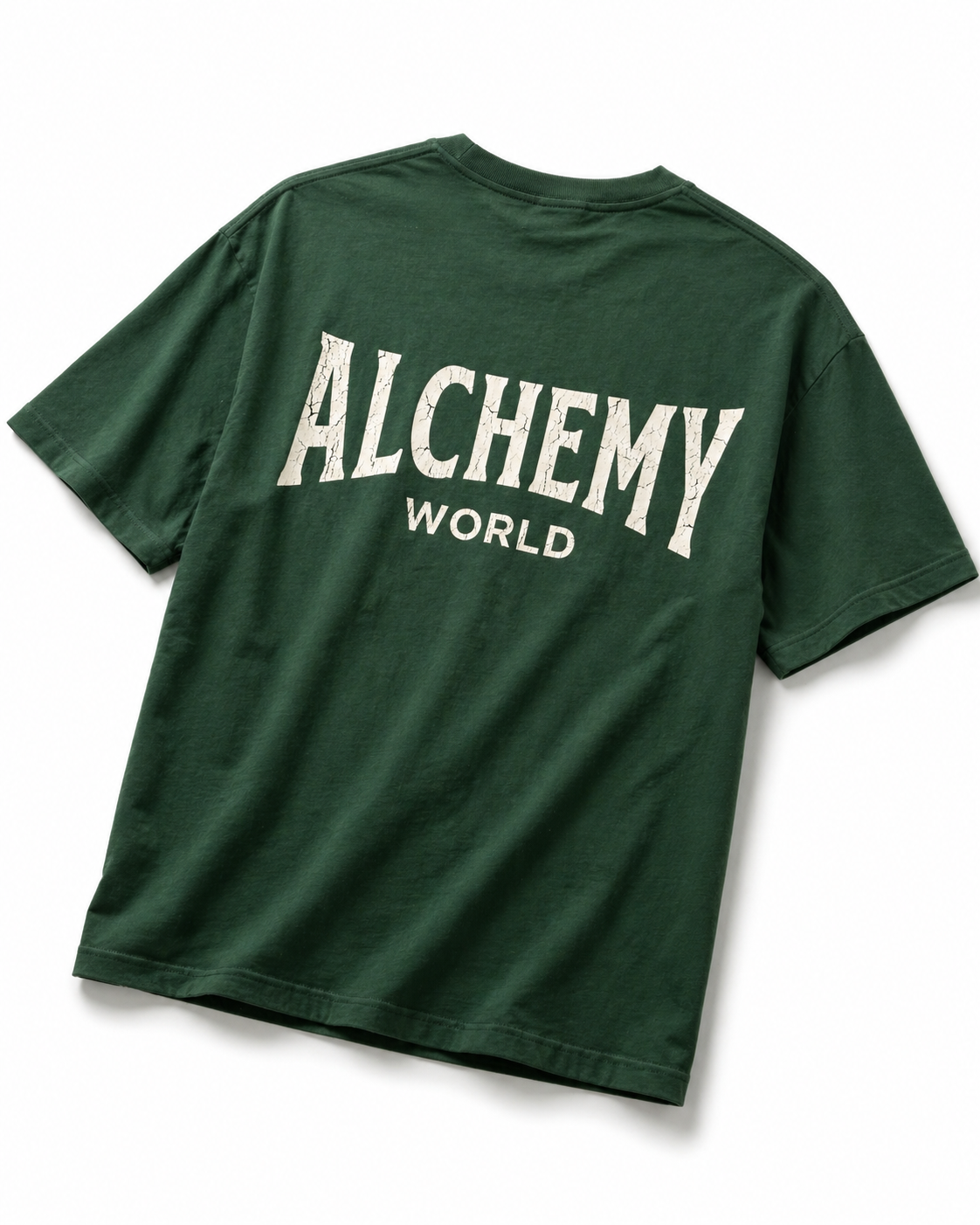 Legacy Oversized Tee – Forest Green / Vintage White