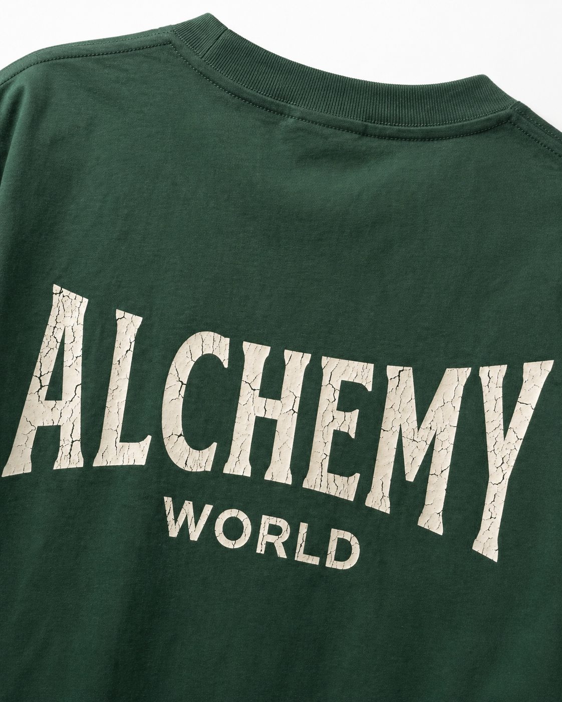 Legacy Oversized Tee – Forest Green / Vintage White