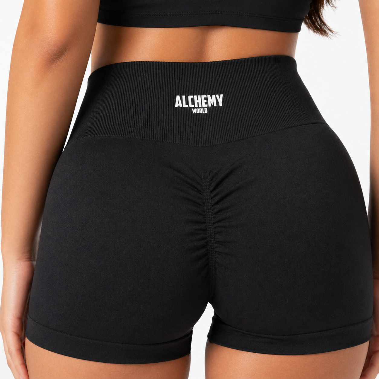 LUMA Scrunch Shorts – Black