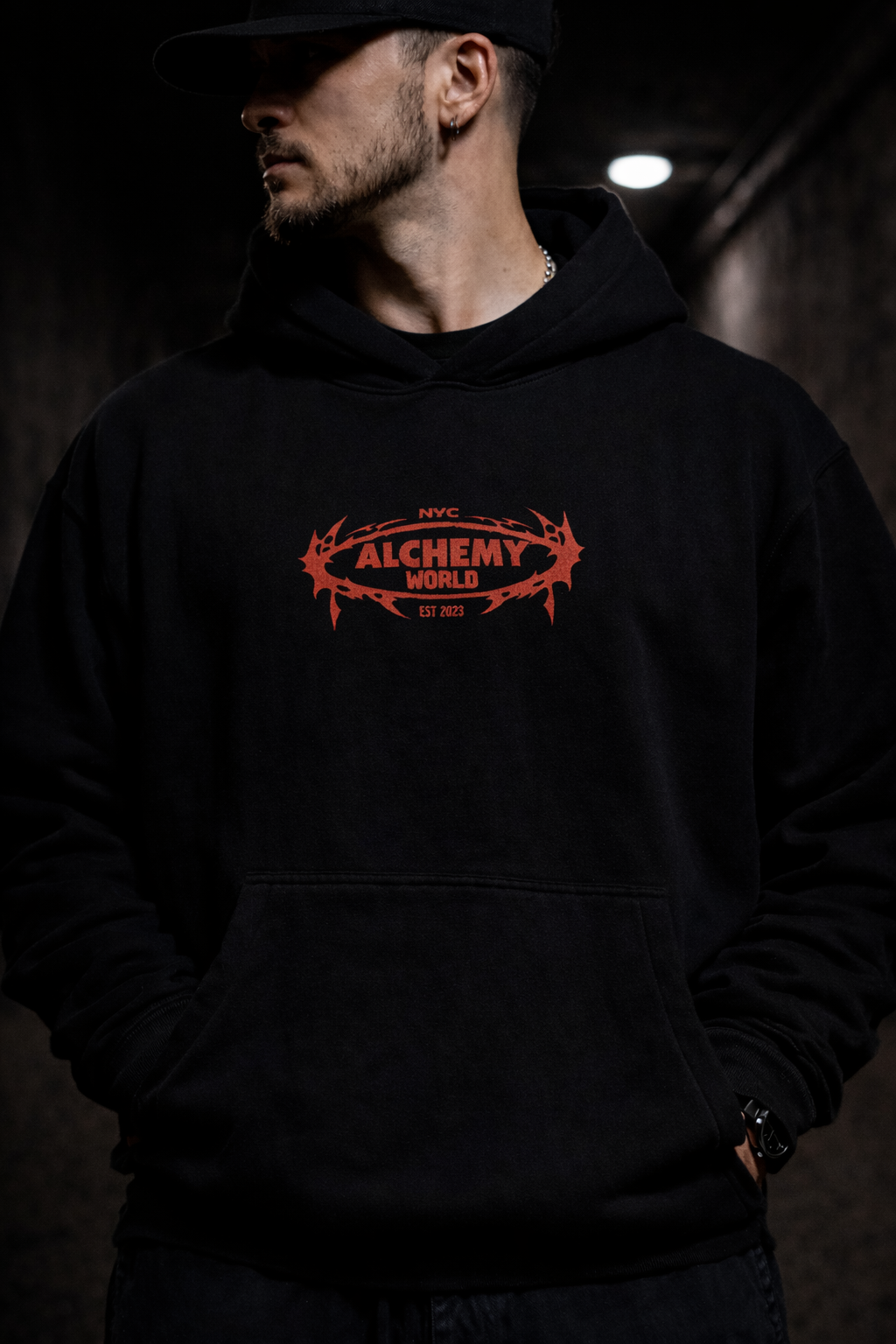 Gothic oversized hoodie