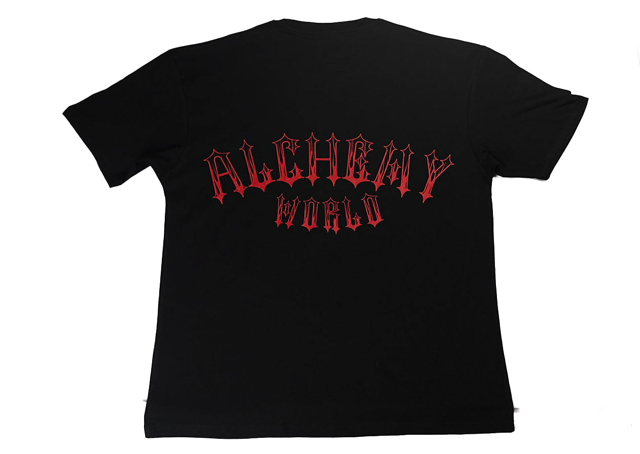 GOTHIC FLAME RED LOGO T-SHIRT