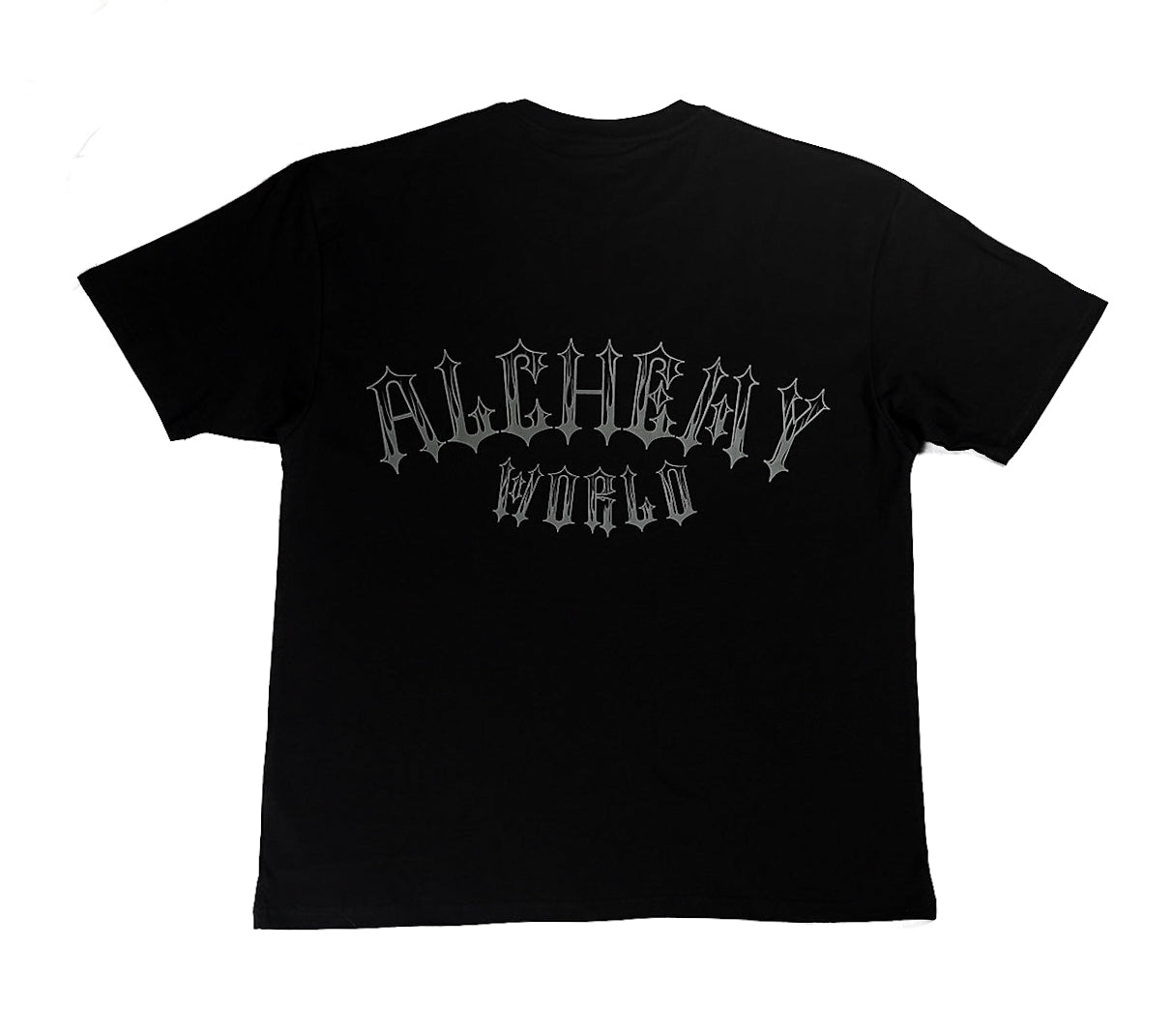 GOTHIC FLAME CHARCOAL LOGO T-SHIRT