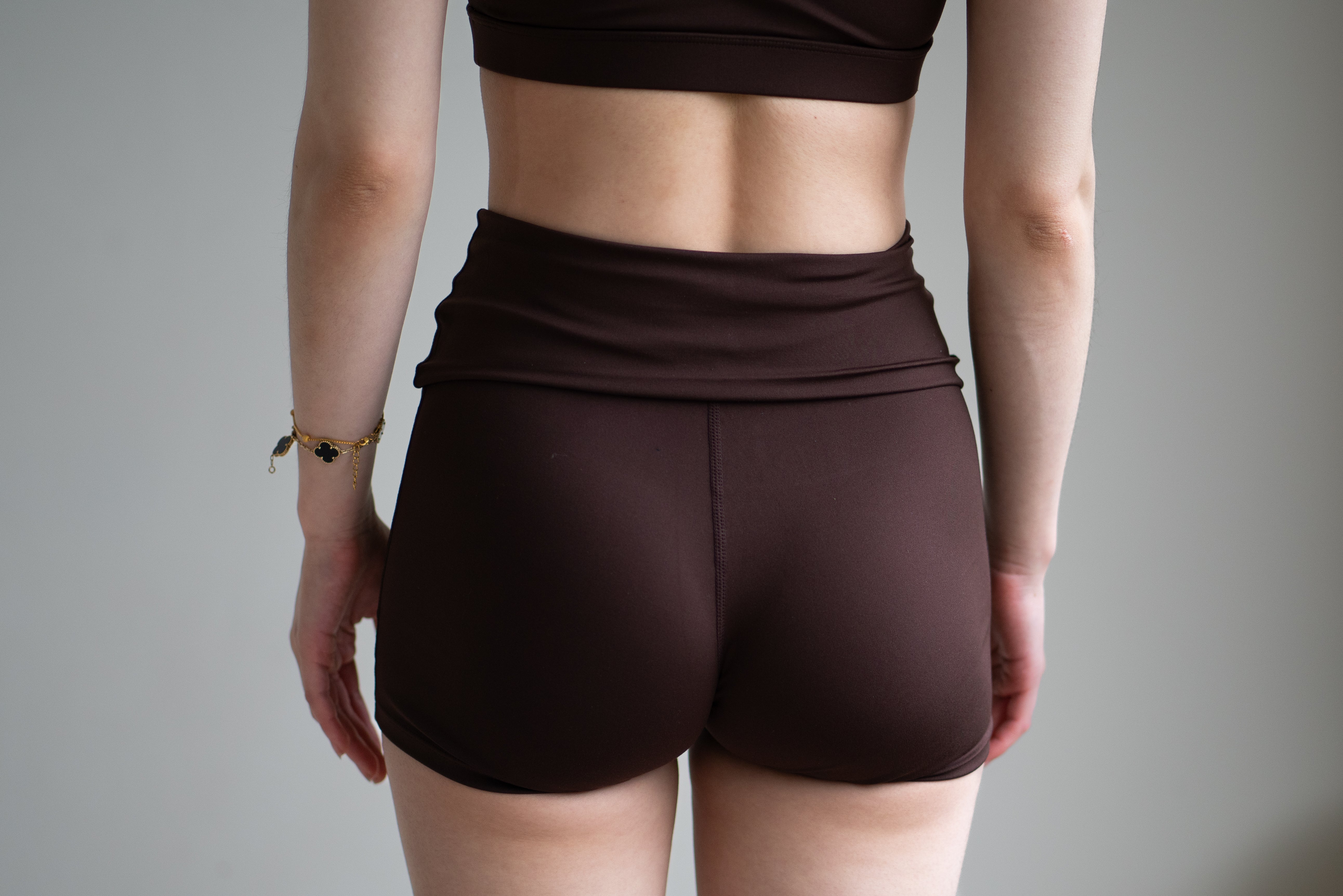 CHOCOLATE FOLDOVER SHORTS