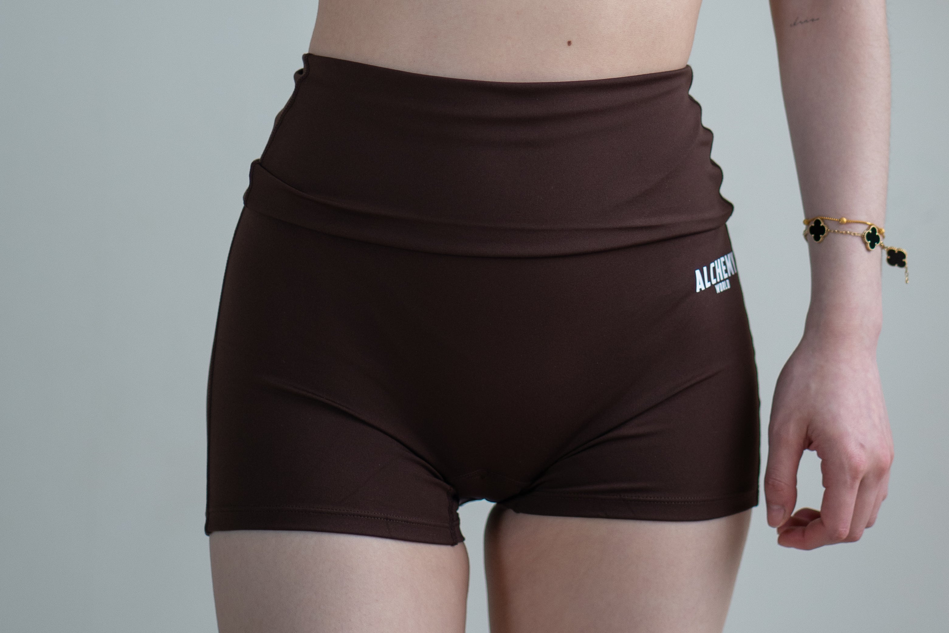 CHOCOLATE FOLDOVER SHORTS