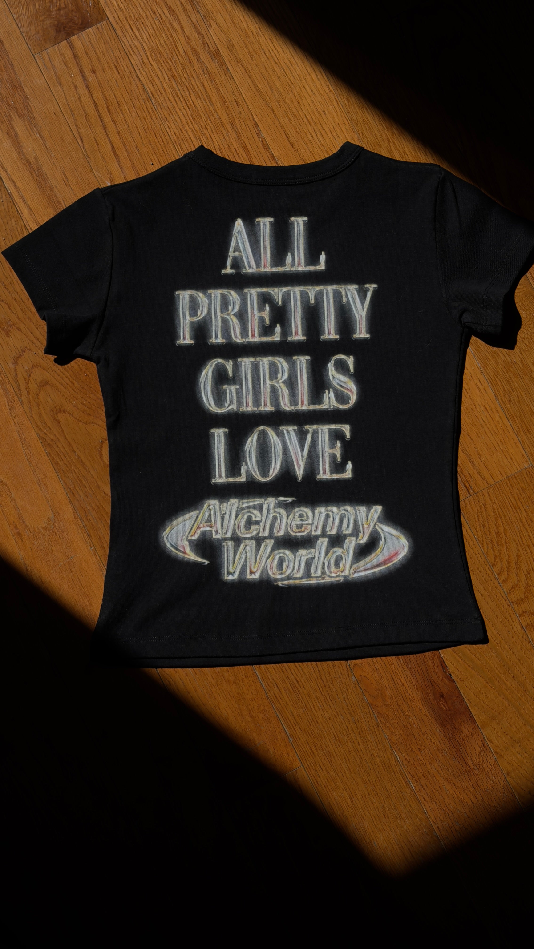 Pretty Girls Baby Tee – Black