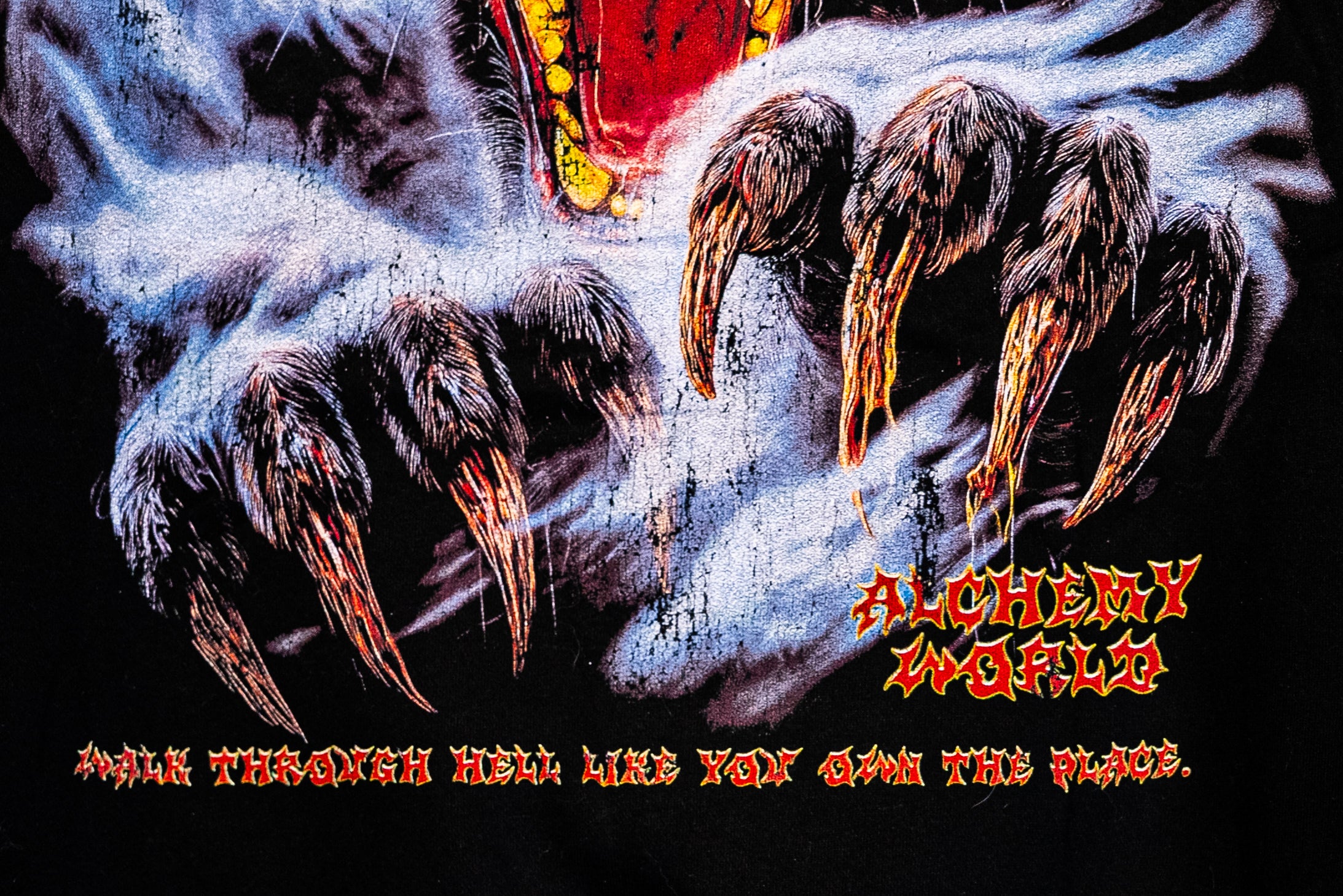 Walk through hell Panther oversized hoodie