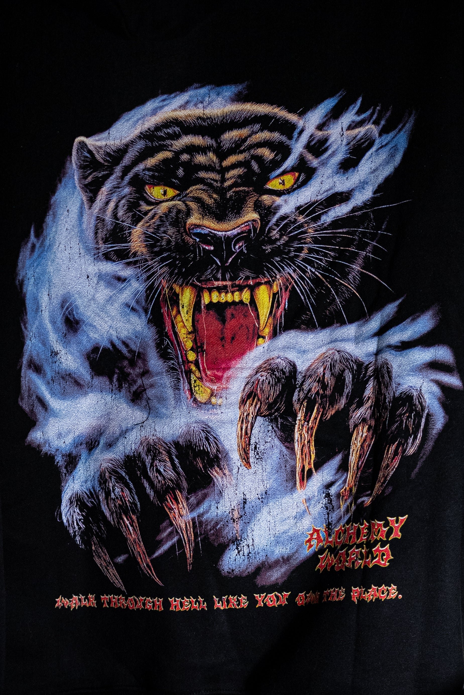 Walk through hell Panther oversized hoodie